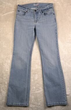 Wrangler Boot Cut Jeans Women’s Sz 7 X 32 Blue Light Wash Western Cowgirl Ranch